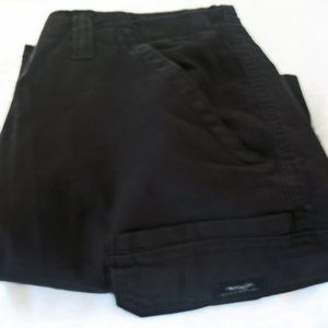 Wrangler Flex Cargo Shorts Relaxed Fit Tech Pocket SIZE 34 Black NWOT